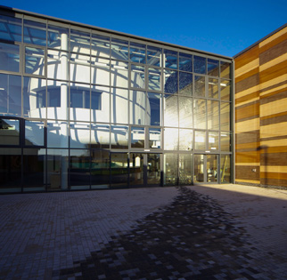 curtain walling for school building